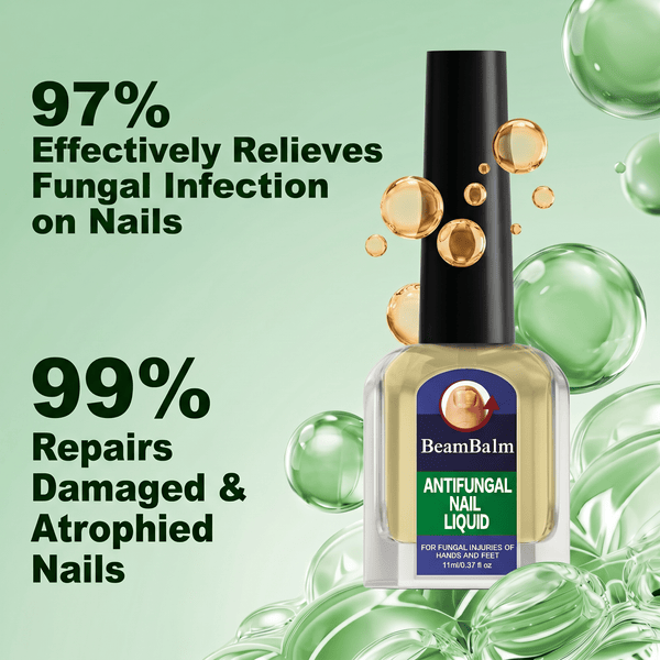 Brush a thin layer over the nail, the free edge and the surrounding skin.