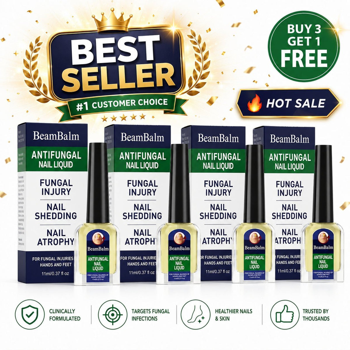 BeamBalm® Tolnaftate Nail Fungus Solution | For Fingernails & Toenails — image 8